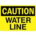 Model OSHA Warning Sign - Caution Water Line